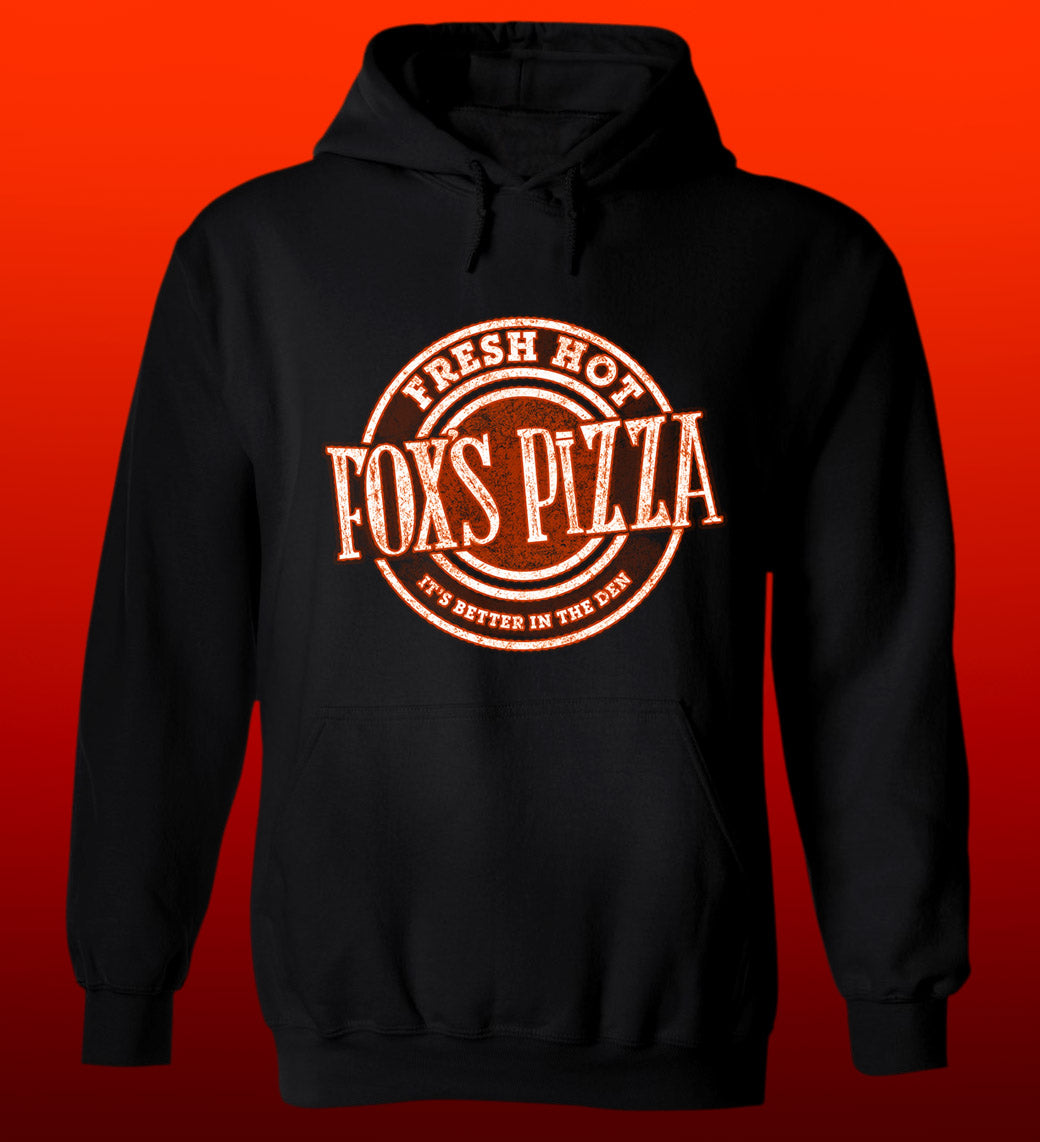 Fox's Pizza Fresh Hot Circle Logo Hoodie - Black